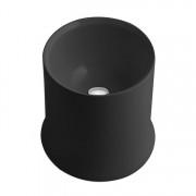 Раковина для ванної Simas Sharp накладна Ø 42 см фаянс чорний матовий SH10