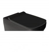 Сиденье с крышкой для унитаза Simas Baden Baden soft-close терморезина черный матовый BB004