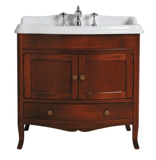 Тумба под раковину Simas Arcade 84х53 см напольная дерево орех ARMC90