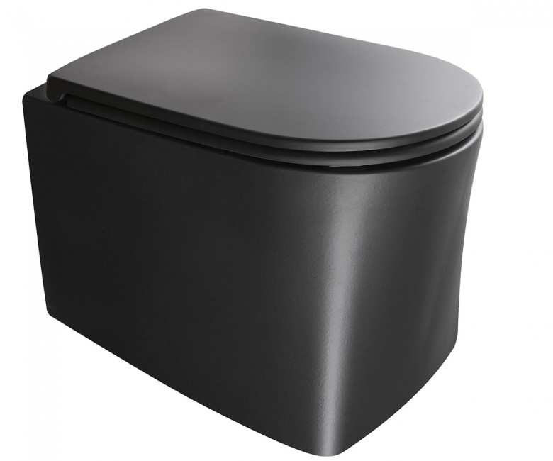 Унітаз підвісний Axa DP безободковий 36х50,5 см кераміка чорний матовий 8401007