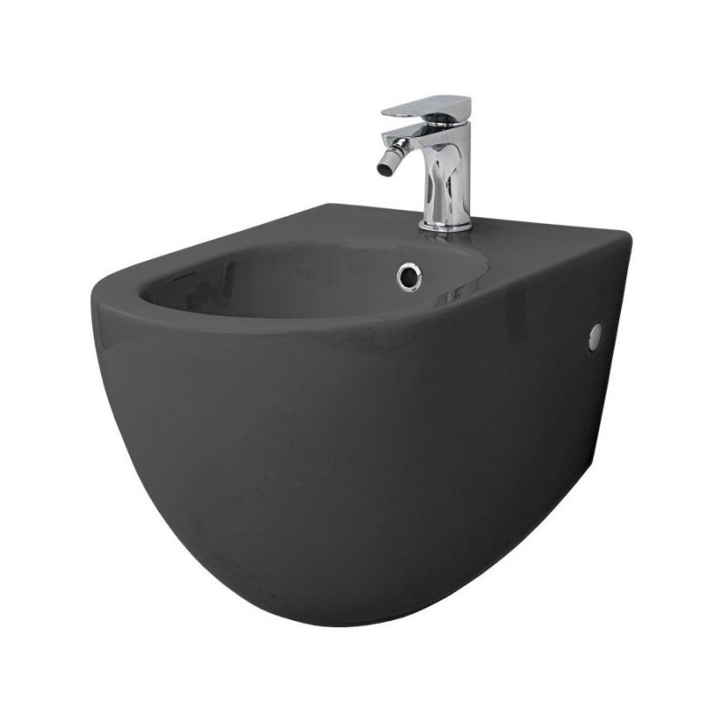 Біде підвісне Axa Glomp 36,5х51 см кераміка чорний матовий 0202007