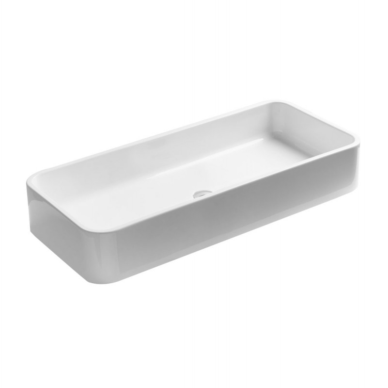Раковина для ванної Axa Cosa 100х45 см кераміка білий глянцевий 8641001