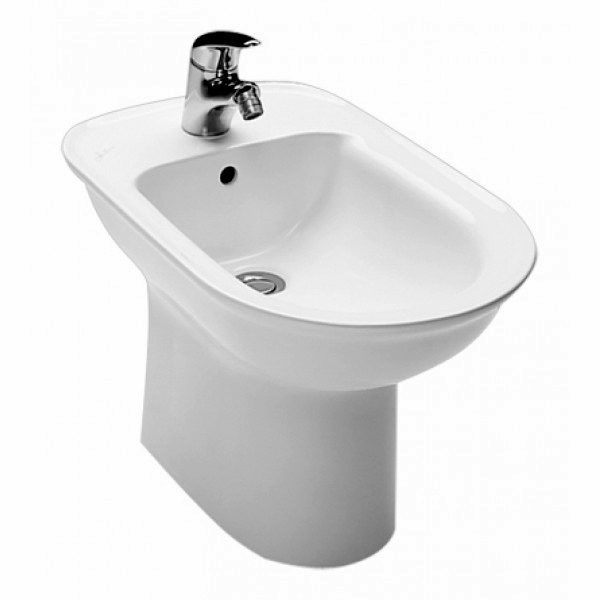 Биде напольное Hatria Marilyn 37,5х58 см санфарфор белый Y0QG