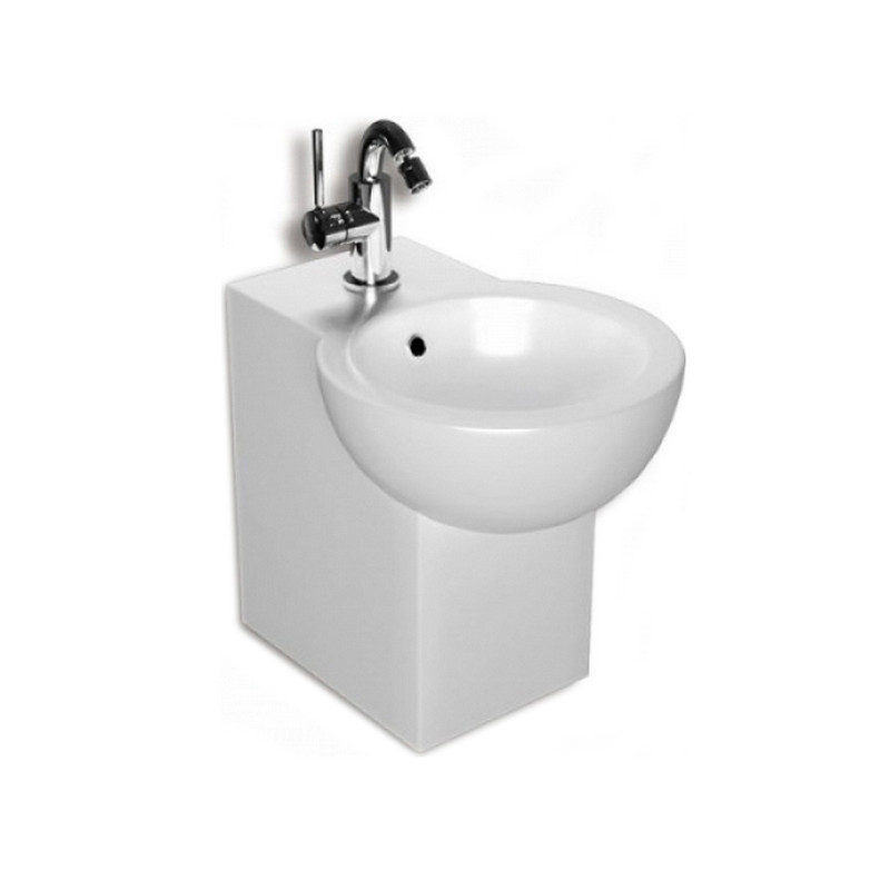 Биде напольное Hatria You & Me 37,5х50,5 см санфарфор белый Y0H3