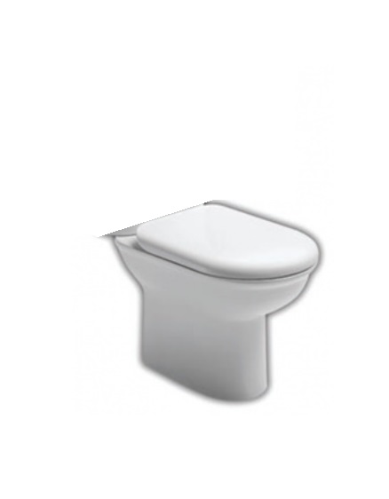 Чаша унитаза-компакта напольного Hatria Marilyn 37х69 см санфарфор белый Y0QE