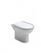 Чаша унітазу-компакта підлогового Hatria Marilyn 37х69 см санфарфор білий Y0QE