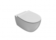 Унитаз подвесной беободковый Globo 4ALL 54x36 Senzabrida белый MDS03BI_MDR20BI