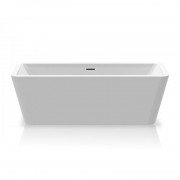 Ванна акриловая Knief Mood 180x80 см с щелевым переливом белый глянцевый 0100285+010009106S