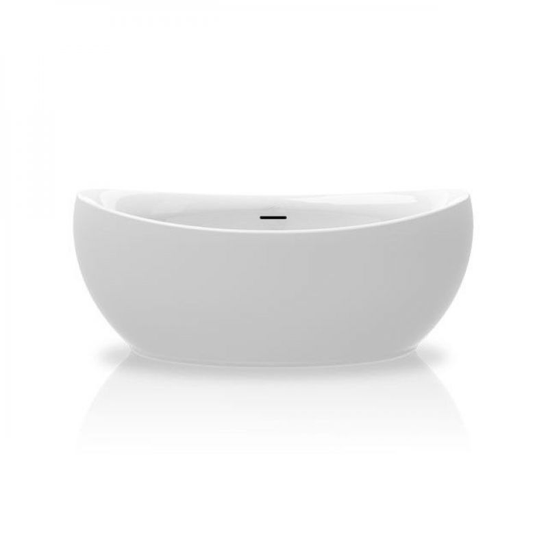 Ванна акриловая Knief Venice 180,5x83,5 см с щелевым переливом белый глянцевый 0100283+010009106S