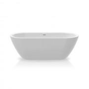 Ванна акрилова Knief Form 190x90 см з щілинним переливом білий глянцевий 0100287+010009106S