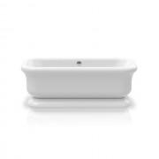 Ванна акриловая Knief Retro 180x85 см с круглым переливом белый глянцевый 0100090+010009106