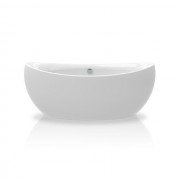 Ванна акриловая Knief Venice 180,5x83,5 см с круглым переливом белый глянцевый 0100083+010009106
