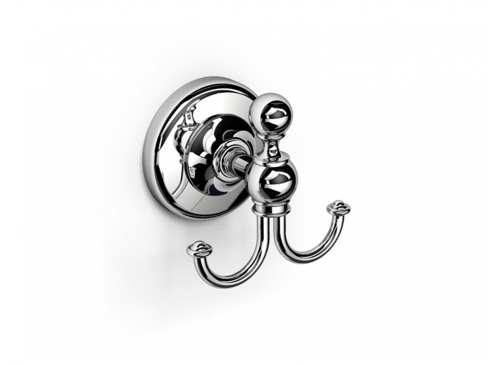 Гачок для ванної Ibb British подвійний метал хром BI09CRO