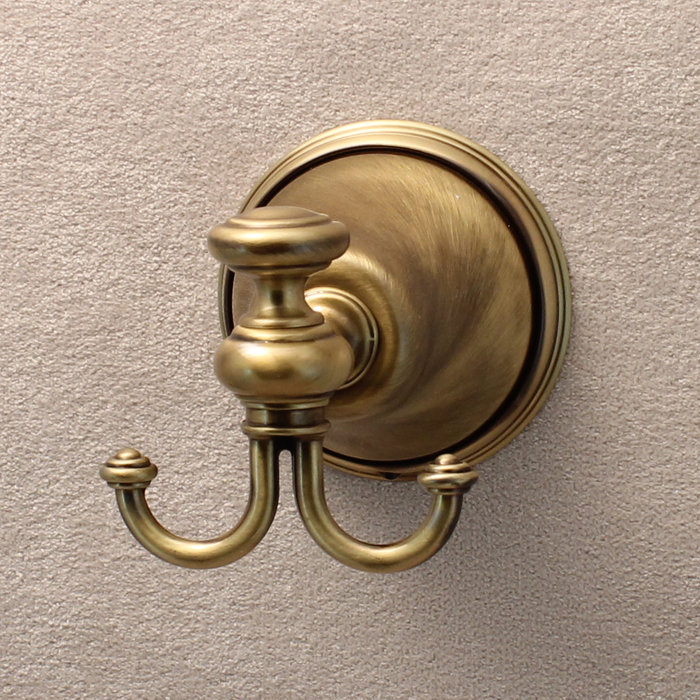 Гачок для ванної Ibb British подвійний метал бронза BI09BRO