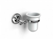 Стакан для зубных щеток Ibb British настенный белый/хром BI02CRO