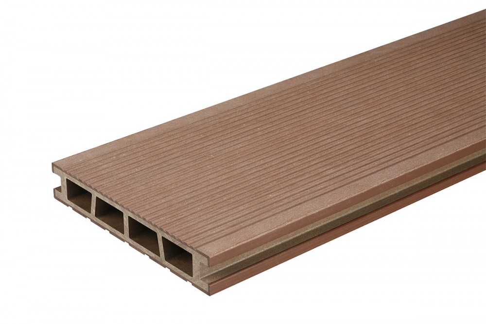 Терасна дошка Bergdeck кварцована дерево/ПВХ каштан (1шт/0,36 кв. м) BD1004
