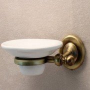 Мильниця для ванною Ibb British настінна метал/кераміка бронза BI01BRO
