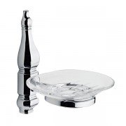 Мыльница для ванной Ibb Queen настенная металл/стекло хром QN01CCRO