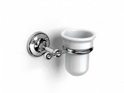 Стакан для зубних щіток Ibb British настінний білий/хром BI02CRO