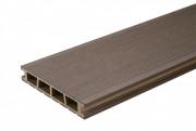 Терасна дошка Bergdeck кварцована дерево/ПВХ горіх (1шт/0,36 кв. м) BD1003