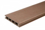 Террасная доска Bergdeck кварцованная дерево/ПВХ каштан (1шт/0,36кв.м) BD1004