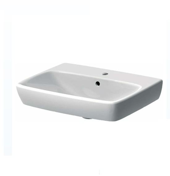 Раковина для ванной Geberit Selnova Square 55х44 см фарфор белый 500.290.01.1