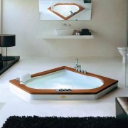Ванна акрилова Jacuzzi Aura Corner 140 з гідромасажем і панеллю 140х140 см 9F43-492A