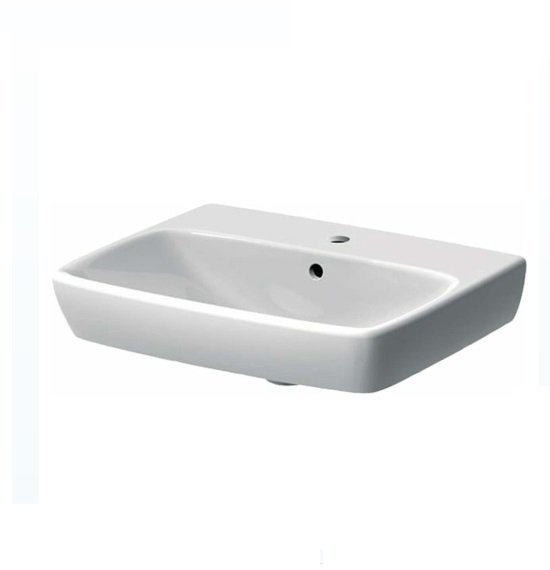 Раковина для ванної Geberit Selnova Square 55х44 см фарфор білий 500.290.01.1