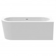 Ванна акриловая Knief Fresh Left 180x80 см с щелевым переливом белый глянцевый 0100233+010009106S