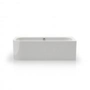 Ванна акрилова Knief Pure Left 180x80 см з круглим переливом білий глянцевий 010004706+010009106