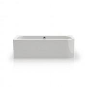 Ванна акрилова Knief Pure Right 180x80 см з круглим переливом білий глянцевий 010004806+010009106