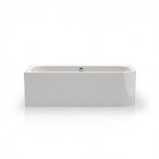 Ванна акриловая Knief Pure Right 180x80 см с круглым переливом белый глянцевый 010004806+010009106