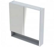 Зеркальный шкаф Geberit Selnova Square подвесной 58,8х17,5 см ДСП белый глянец 501.264.00.1