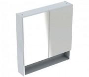 Зеркальный шкаф Geberit Selnova Square подвесной 78,8х17,5 см ДСП белый глянец 501.268.00.1