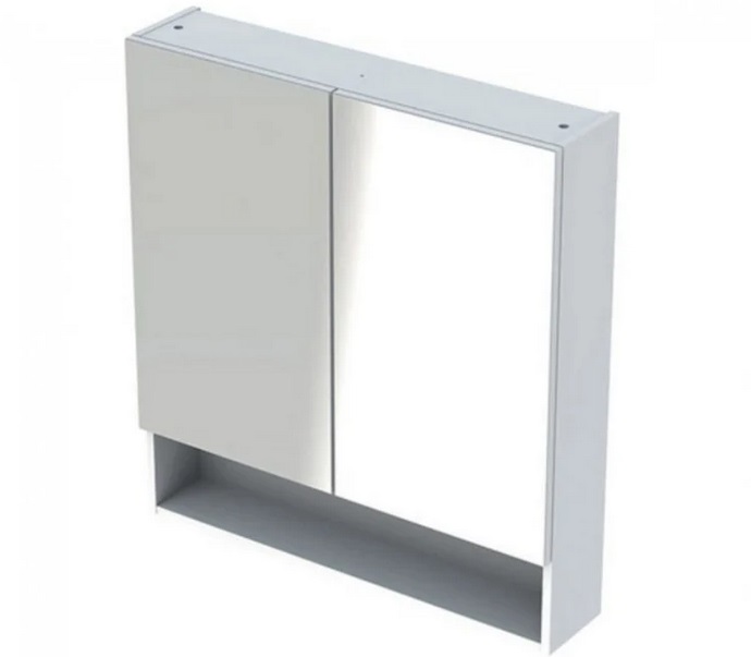 Дзеркальна шафа Geberit Selnova Square підвісний 58,8х17,5 см ДСП білий глянець 501.264.00.1