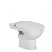 Чаша унитаза-компакта напольного Kolo Status 36х64,5 см косой выпуск керамика белый S23310000