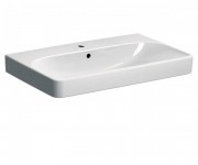 Раковина для ванной Geberit Smyle Square 75х48 см фарфор белый 500.249.01.1