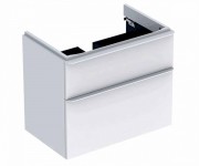 Тумба под раковину Geberit Smyle Square 73,4х47 см подвесная ДСП белый глянец 500.353.00.1