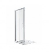 Душевая дверь Kolo Geo Bifold складывающаяся 90х190 см серебряный блеск/прозрачное стекло Reflex 560.126.00.3