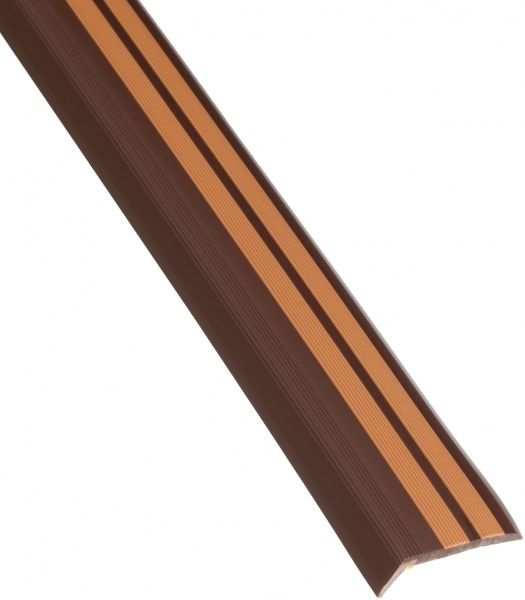 Антиковзаючий кутовий профіль Salag Cirrus ПВХ 0.91 м коричневий 132003