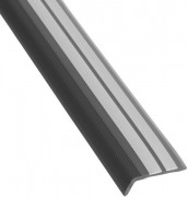 Антиковзаючий кутовий профіль Salag Cirrus ПВХ 0.91 м чорний 132004