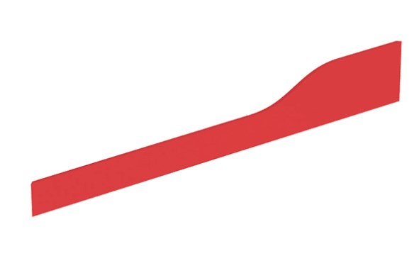 Декоративна фронтальна панель для раковини Geberit Bambini Varicor червоний 430010227