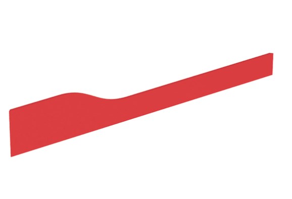 Декоративна фронтальна панель для раковини Geberit Bambini Varicor червоний 430060227