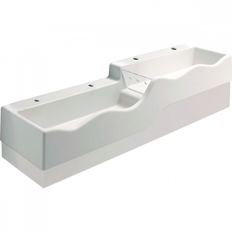 Раковина для ванної Geberit Bambini для дітей ліва 180х41,5 см Varicor альпін білий 430000016