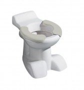 Унитаз напольный Geberit Bambini для детей 33х50 см с серыми накладками 212015000