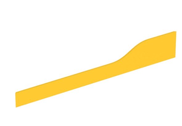 Декоративна фронтальна панель для раковини Geberit Bambini Varicor жовтий 430010304