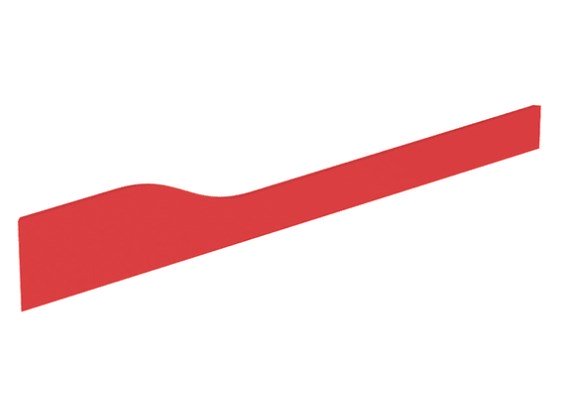 Декоративна фронтальна панель для раковини Geberit Bambini Varicor червоний 430060227