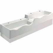 Раковина для ванной Geberit Bambini для детей левая 180х41,5 см Varicor альпин белый 430000016