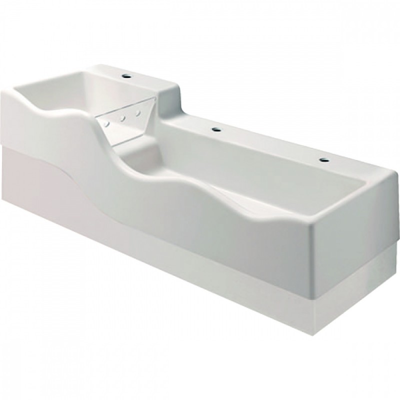 Раковина для ванной Geberit Bambini для детей правая 139х41,5 см Varicor альпин белый 430350016