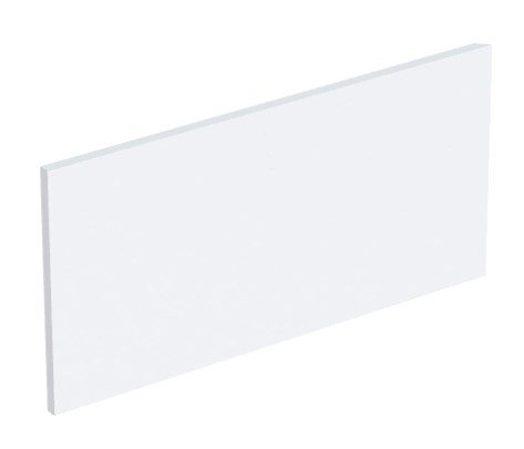 Декоративна бічна панель для раковини Geberit Bambini Varicor альпін білий 431030016